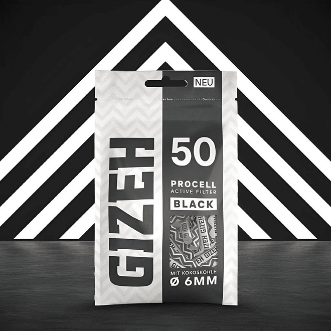 Filtros Gizeh Carbon Activado Procell Black 6 mm 4
