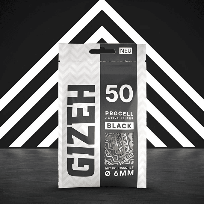 Filtros Gizeh Carbon Activado Procell Black 6 mm 4