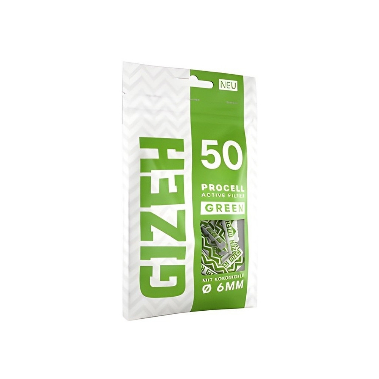 Filtros Gizeh Carbon Activado Procell Green 6 mm 3