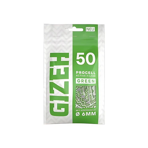 Boquillas Gizeh Carbon Activado Procell Green 6 mm