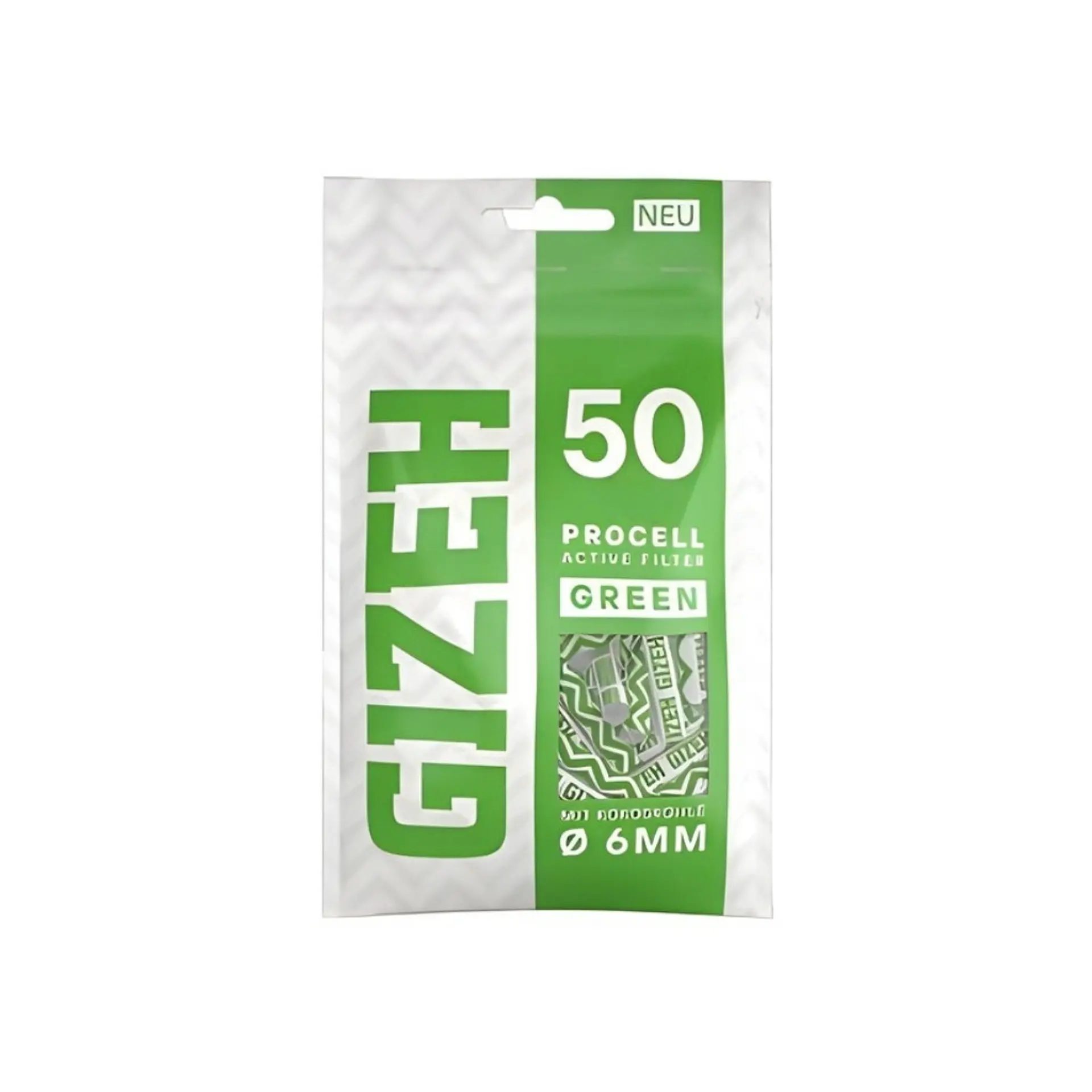 Boquillas Gizeh Carbon Activado Procell Green 6 mm 1
