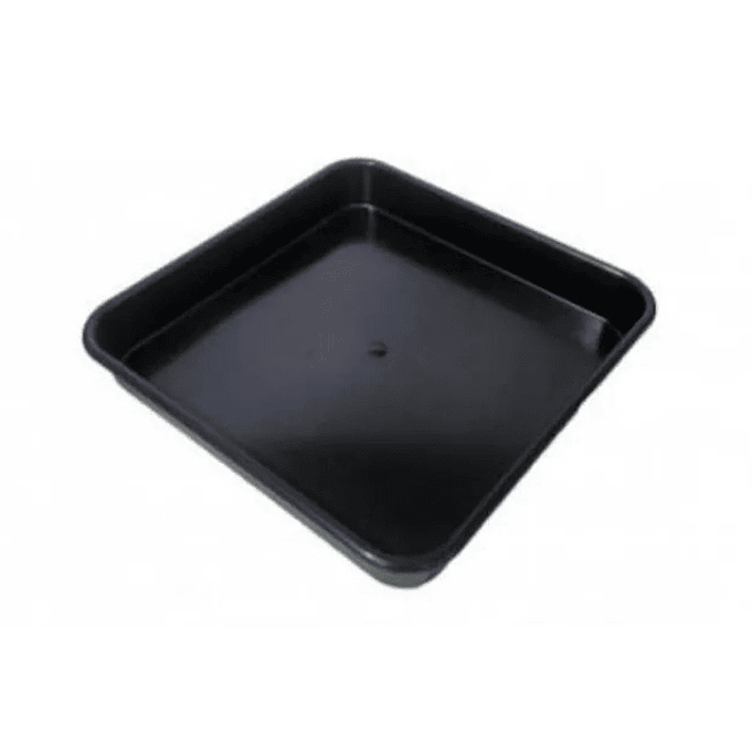 Plato Cuadrado Negro Para Macetas de 11 a 18 Litros 1