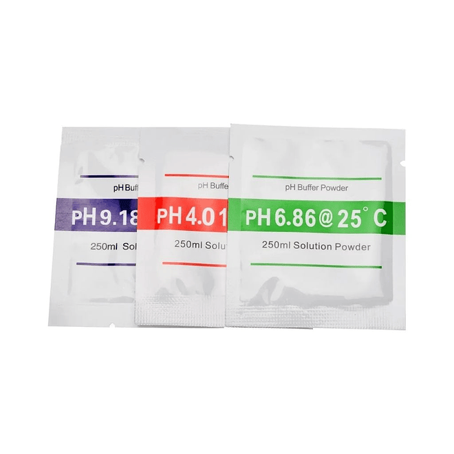 Kit Calibrador de PH ( PH4.01 / PH6.86 / PH 9.18 25°C) 5