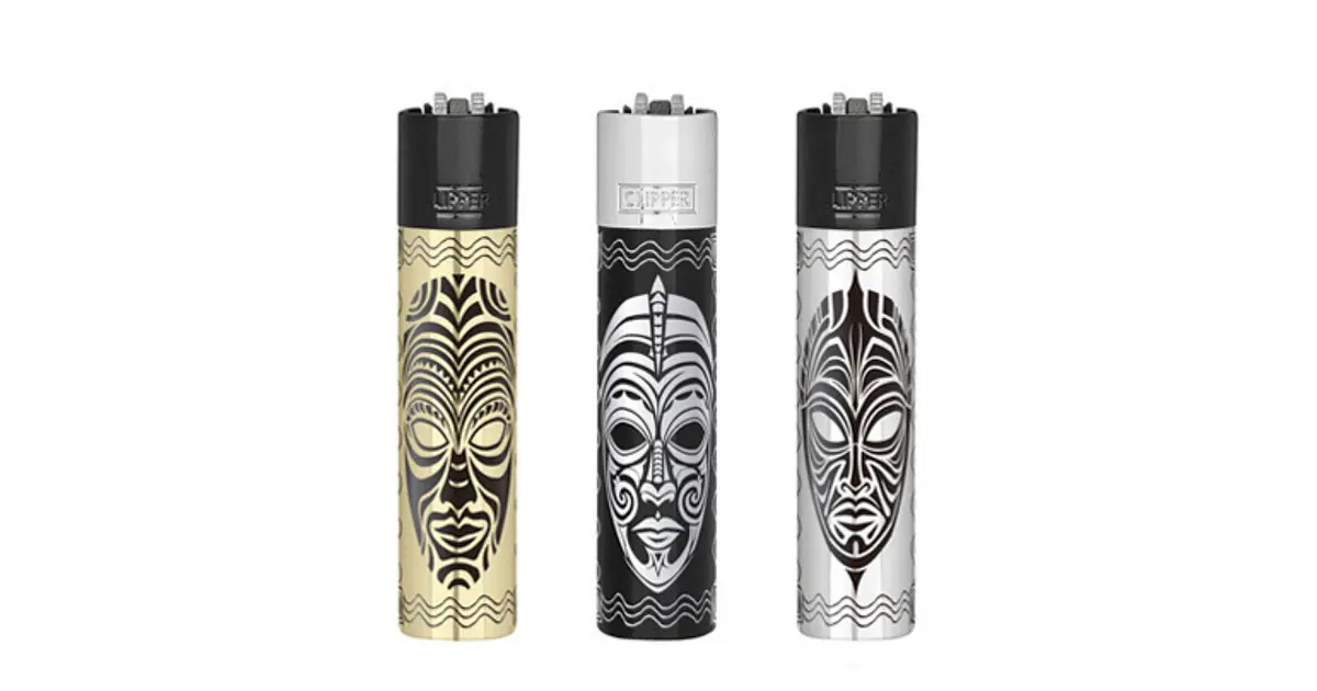Clipper Metálico Tottems | Negro, Dorado y Plateado