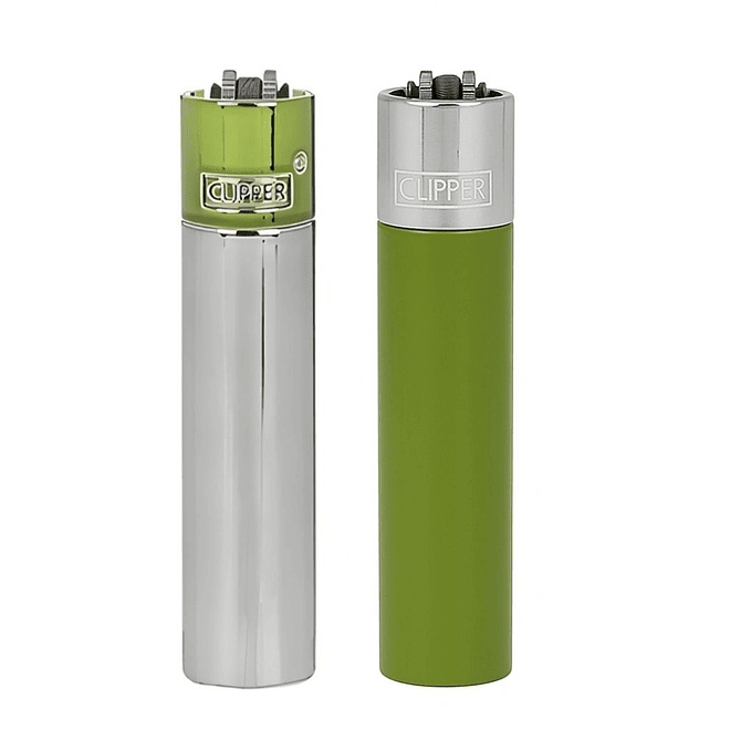 Encendedor Clipper Metálico Pistacho 1