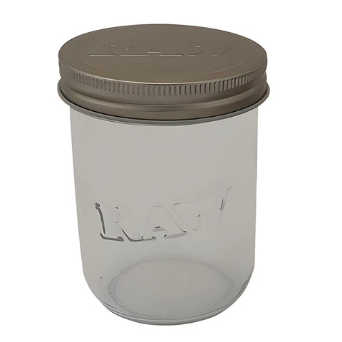Raw Tarro Mason Jar de Vidrio 16oz