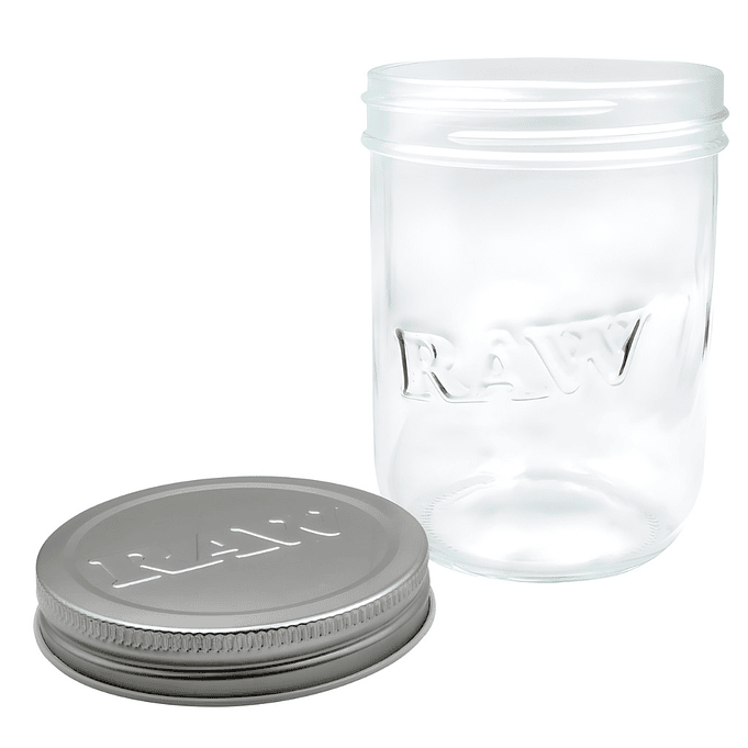 Raw Tarro Mason Jar de Vidrio 16oz 2
