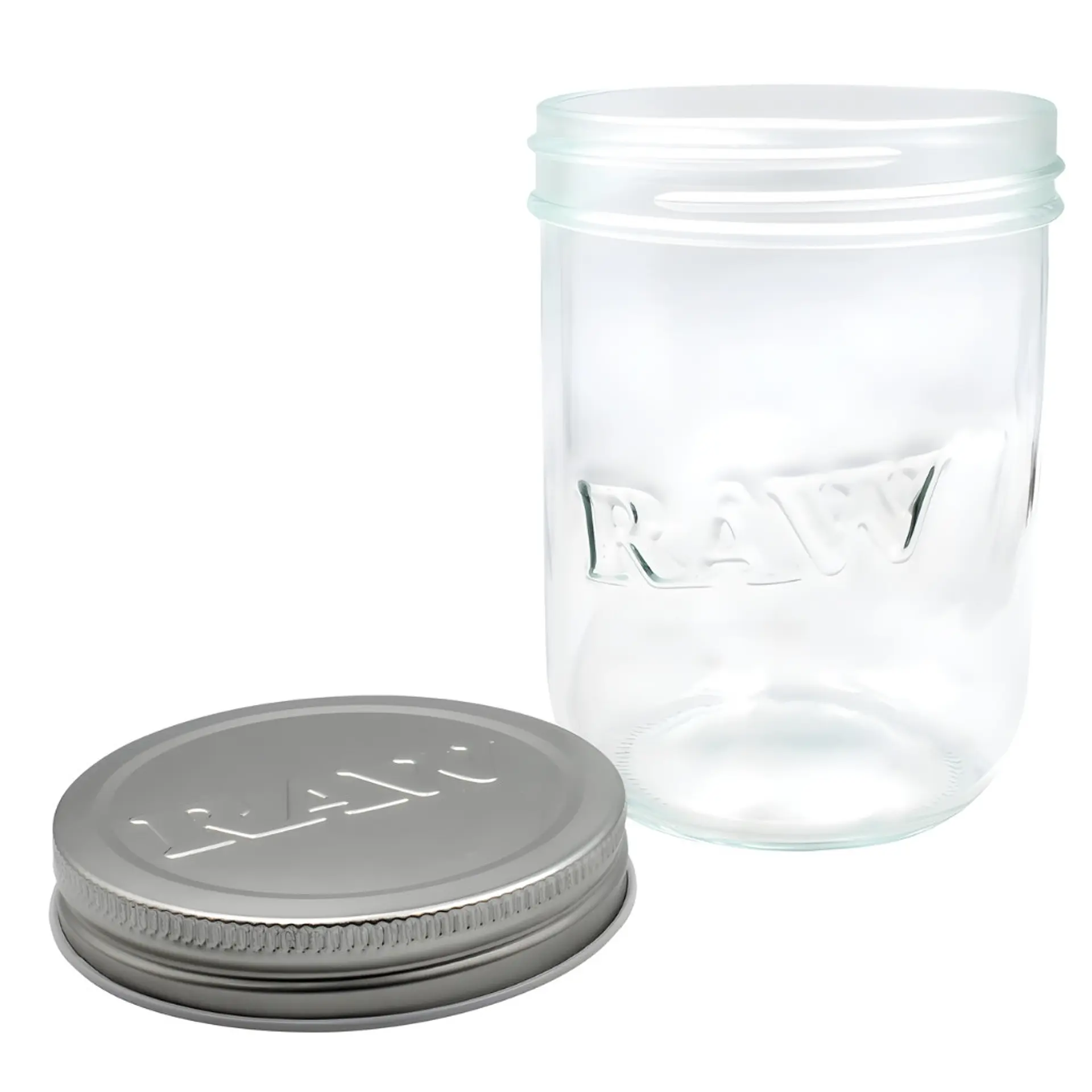 Raw Tarro Mason Jar de Vidrio 16oz 3