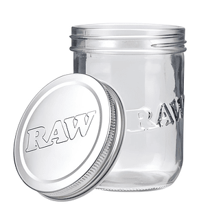 Raw Tarro Mason Jar de Vidrio 16oz