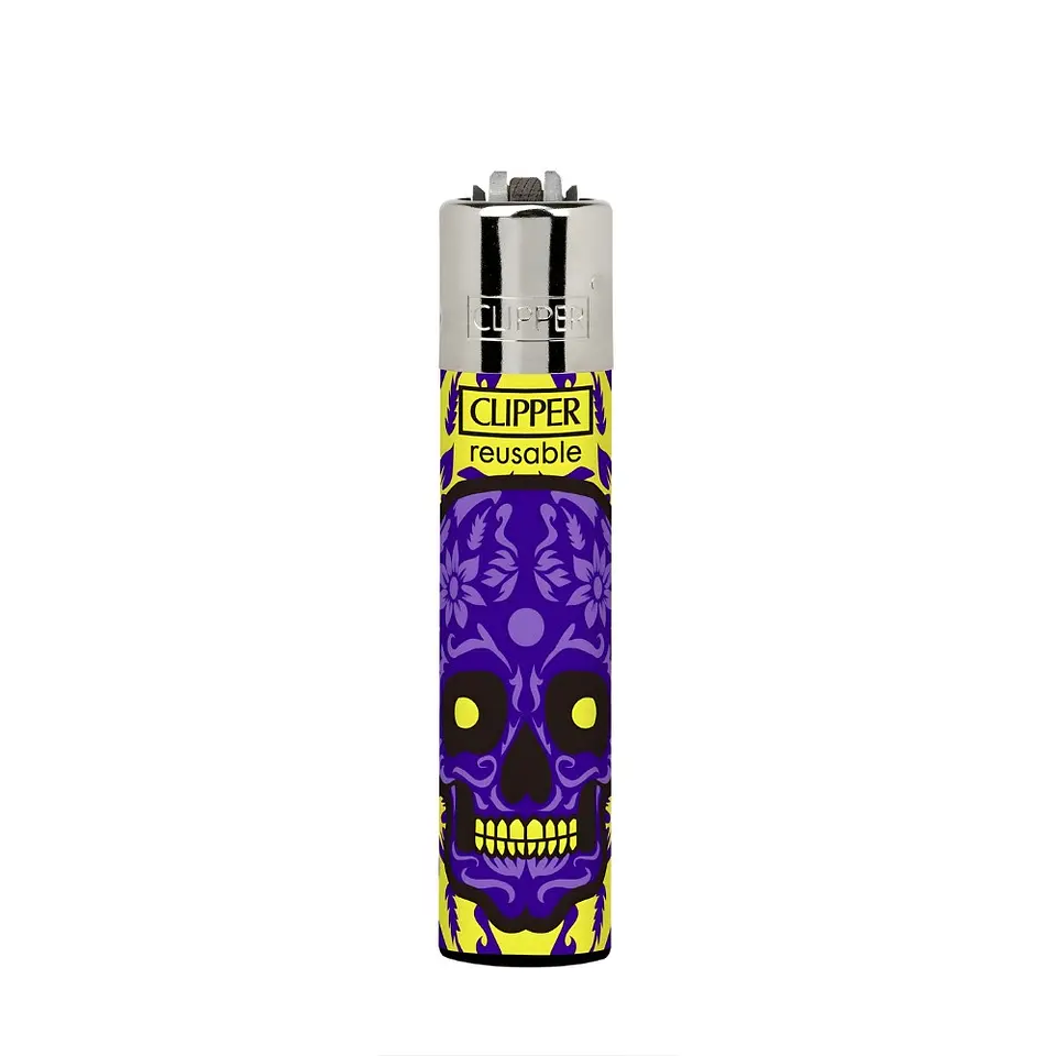 Encendedor Clipper Marked Skulls 1 2