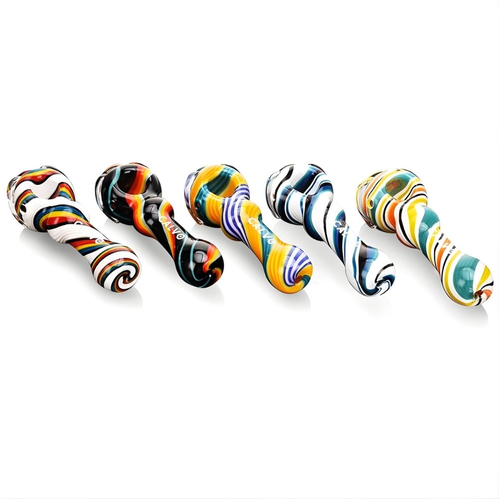 Calvo Glass Pipa Twist Spoon 11cm