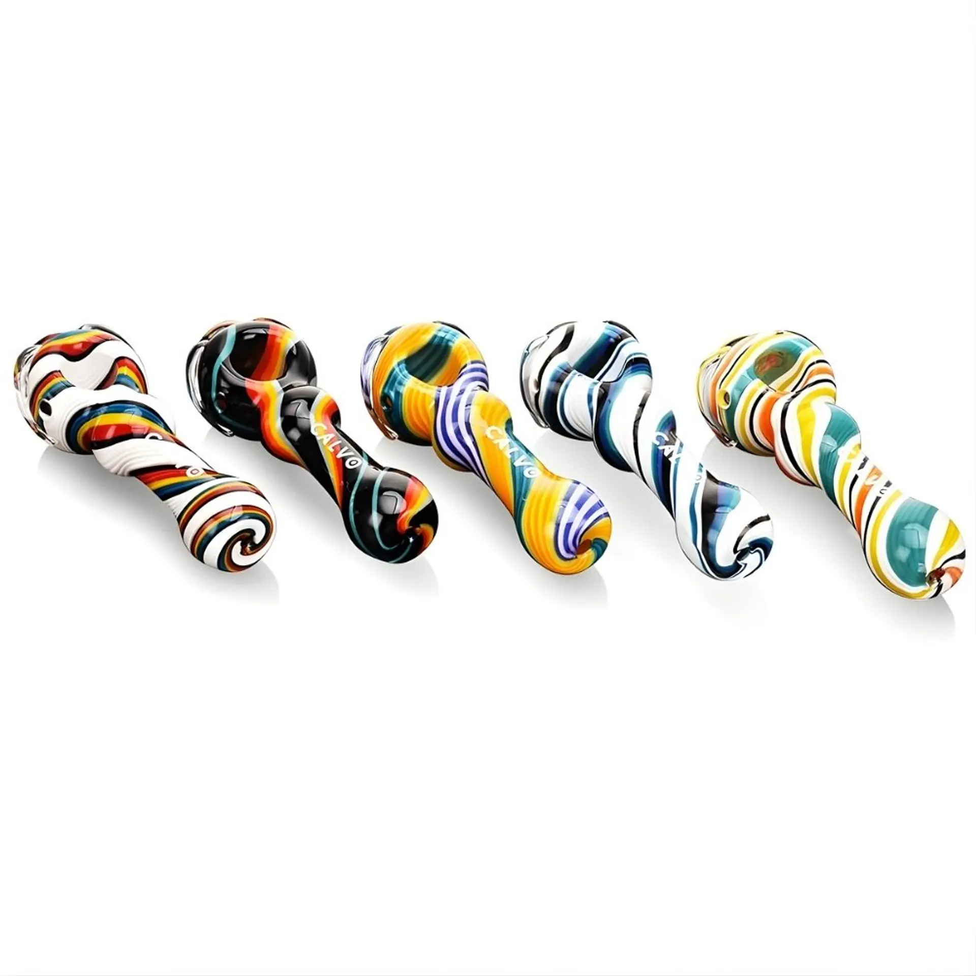 Calvo Glass Pipa Twist Spoon 11cm 1