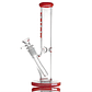 Calvo Glass Bong Straight Tube American 26cm - Miniatura 9