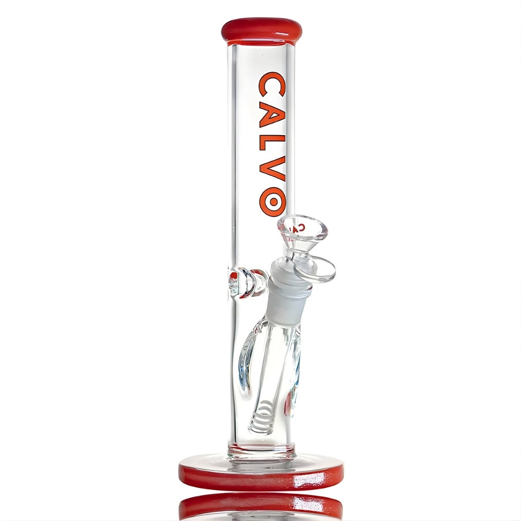 Calvo Glass Bong Straight Tube American 26cm 8