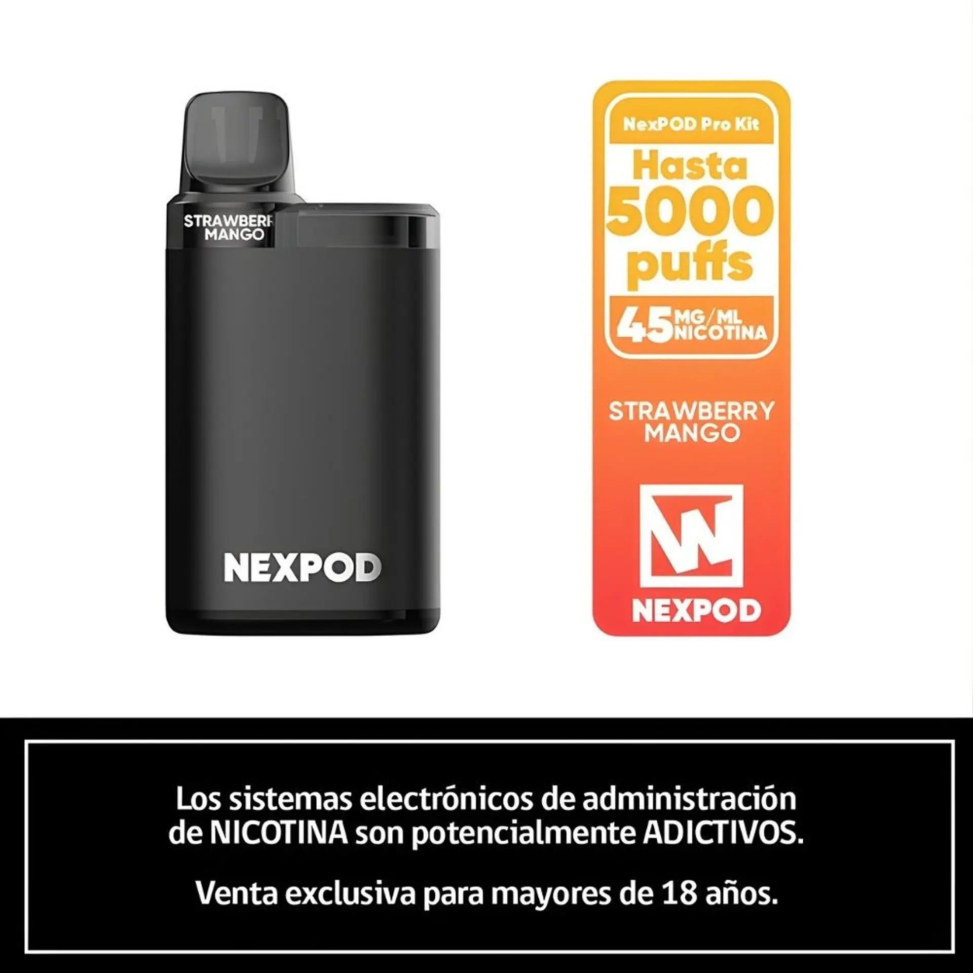 Wotofo NexPOD Kit Vaporizador 5000 Puffs 7