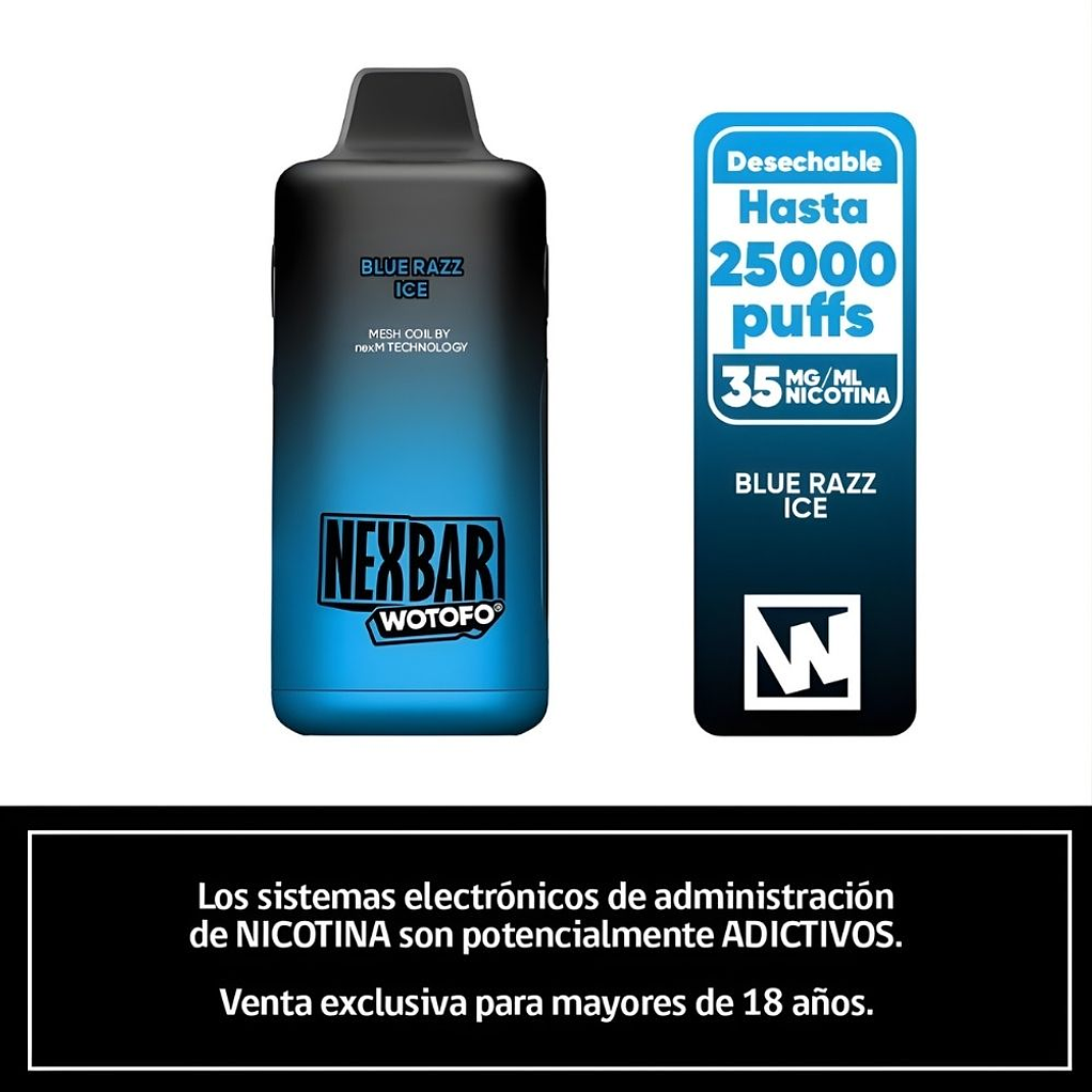 Wotofo Nexbar Vaporizador 25K Puffs 1