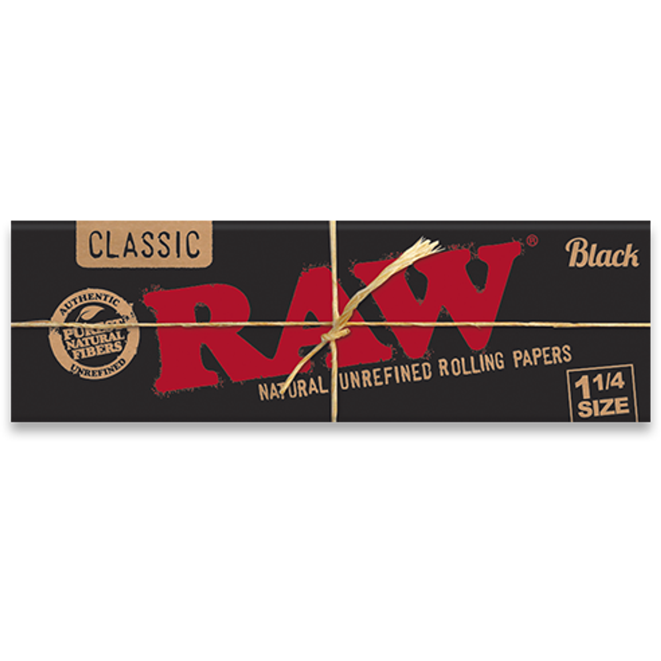 Papelillos RAW Black 1 1/4 1