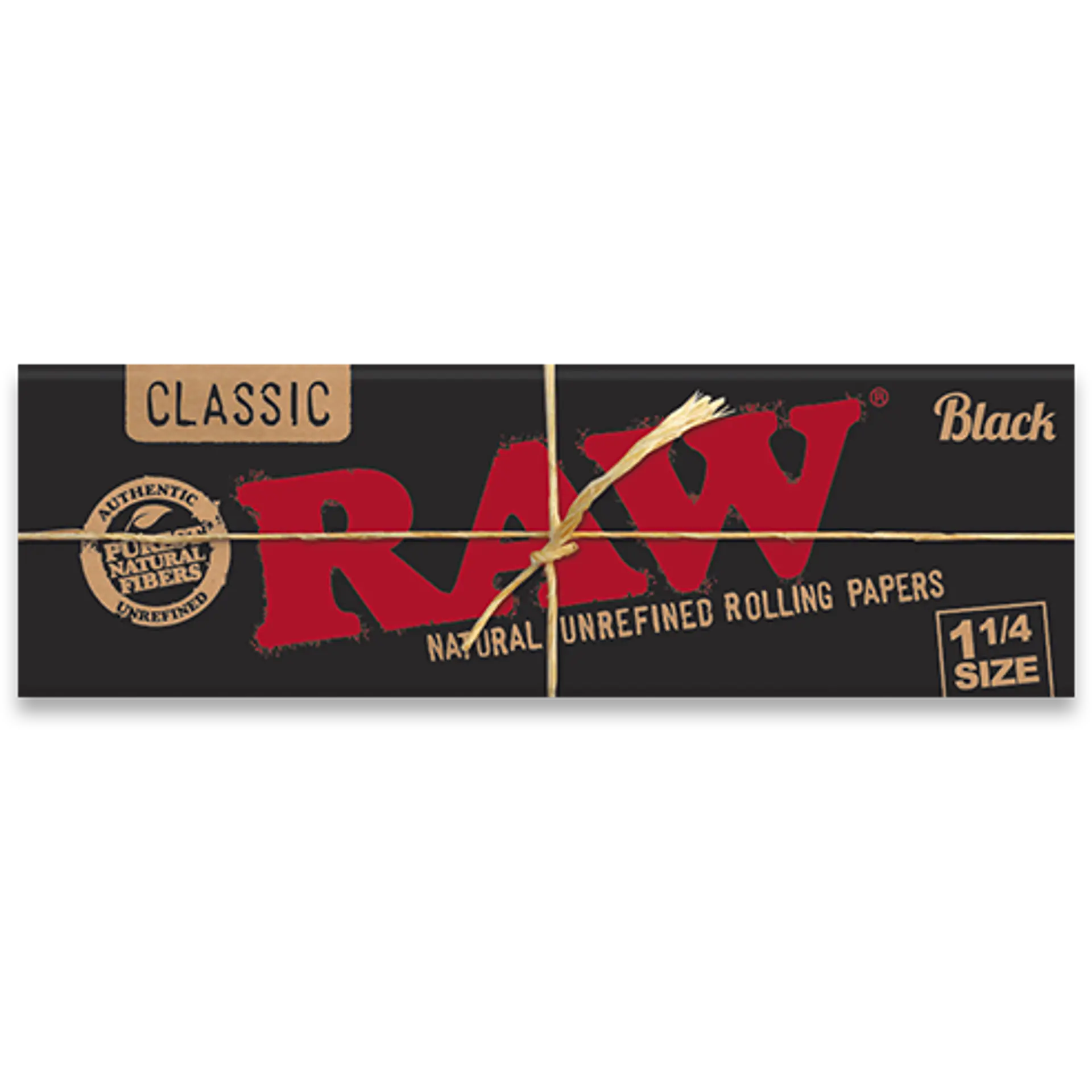 Papelillos RAW Black 1 1/4 1