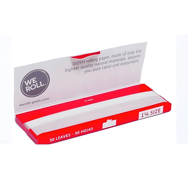 Papelillos Gizeh  Rojo Fine 1 1/4 3