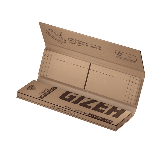 Papelillos Gizeh Unbleached King Size + Tips 2