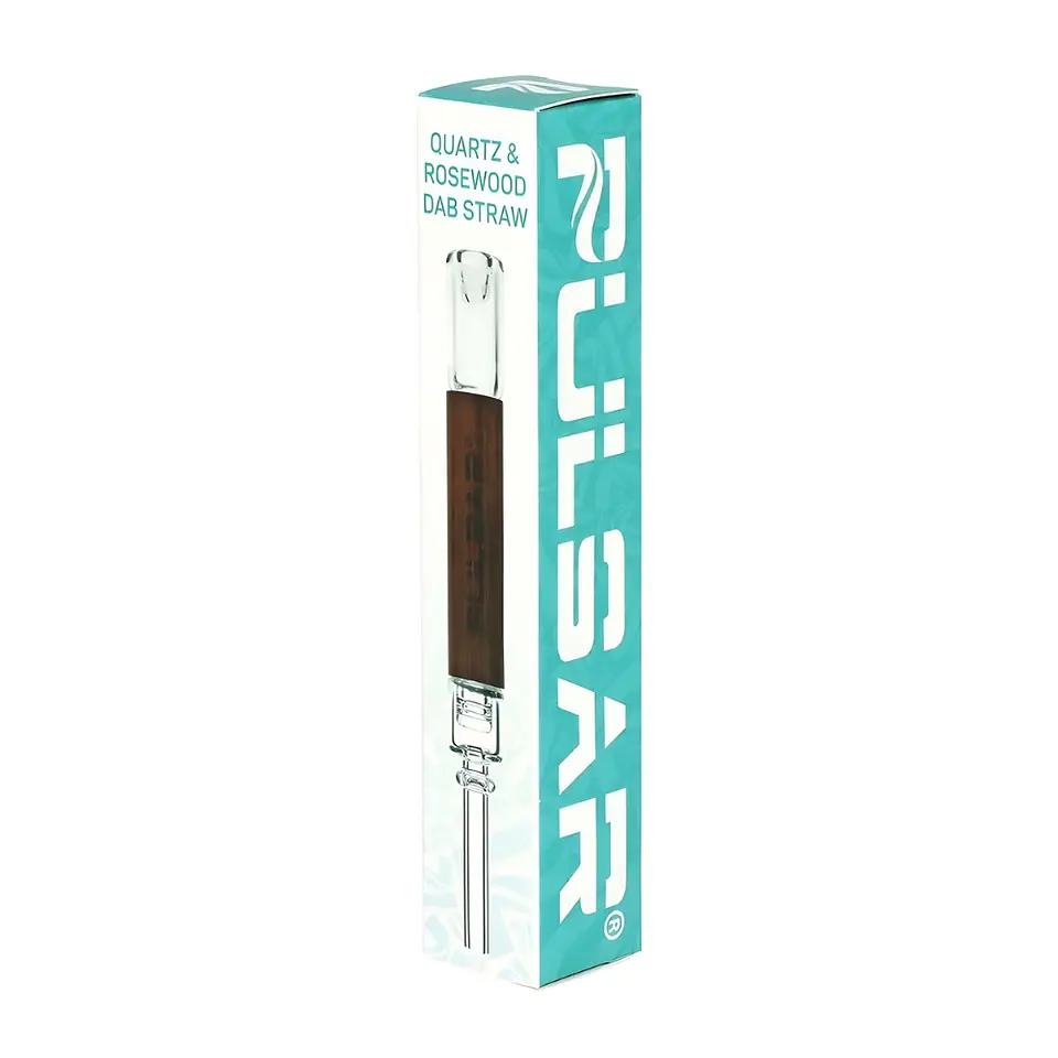 Pulsar Nectar Quartz & Rosewood Dab Straw 15 cm 3