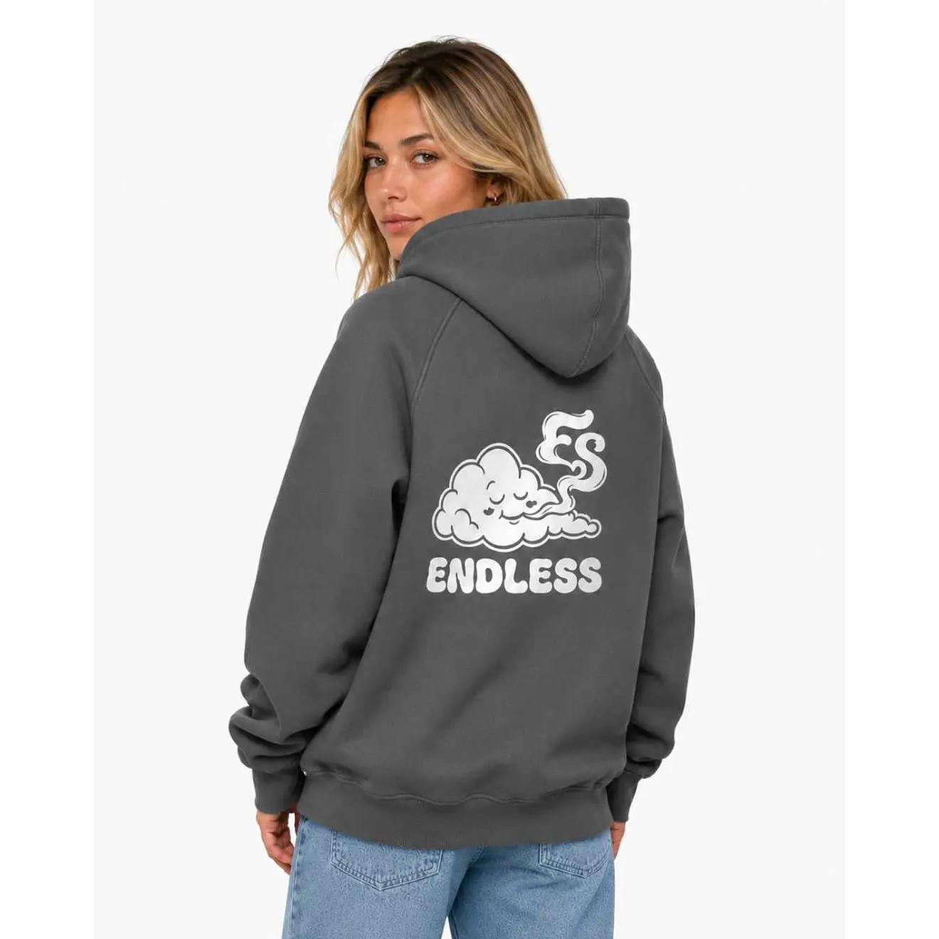 Polerón Hoodie Nube Gris- Fumetas x Endless 3