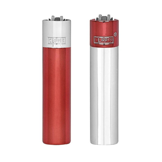 Encendedor Clipper Metálico Silver Devil 2