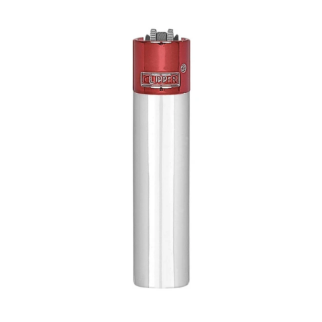 Encendedor Clipper Metálico Silver Devil 4