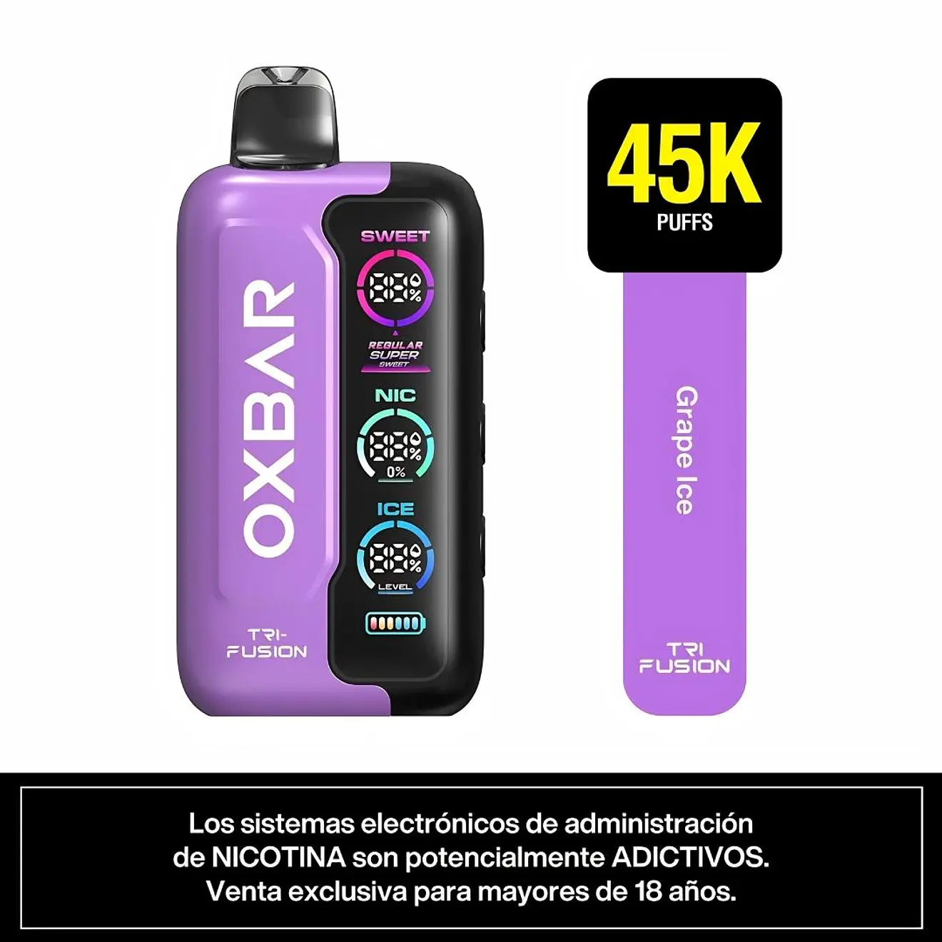 Oxbar Vaporizador Desechable Tri Fusion 45K Puffs 3