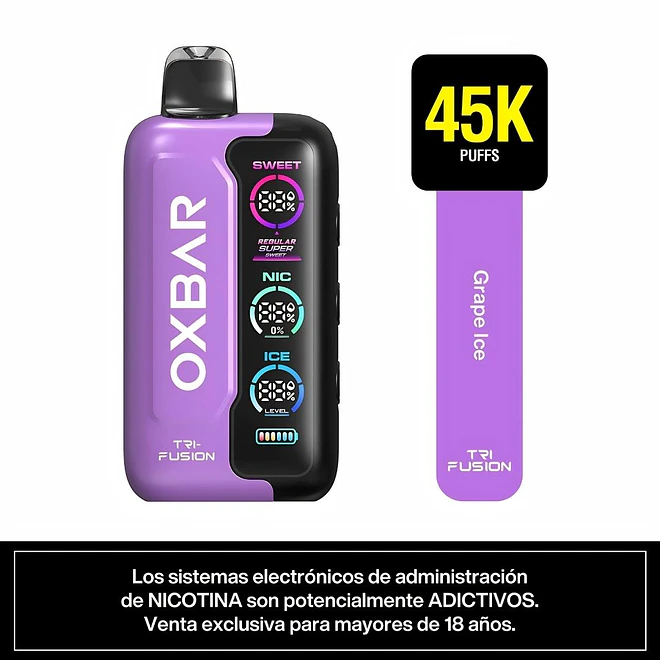 Oxbar Vaporizador Desechable Tri Fusion 45K Puffs 3