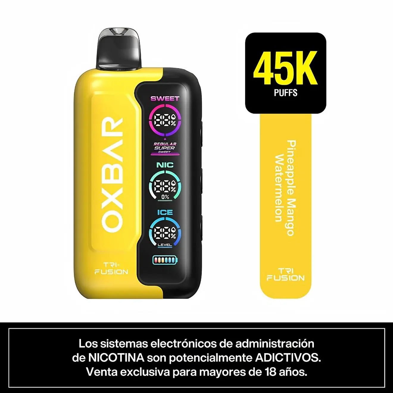 Oxbar Vaporizador Desechable Tri Fusion 45K Puffs 11