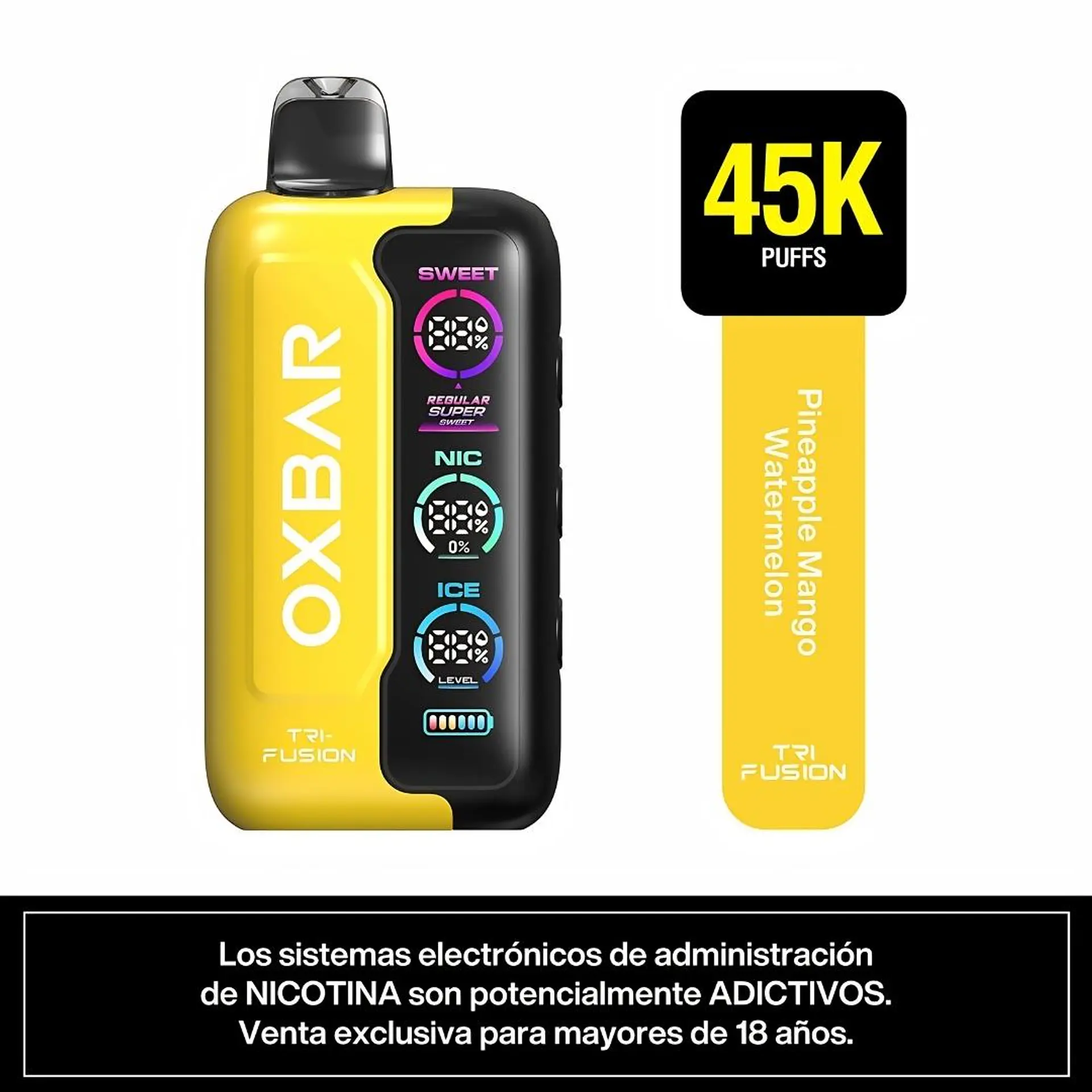 Oxbar Vaporizador Desechable Tri Fusion 45K Puffs 11