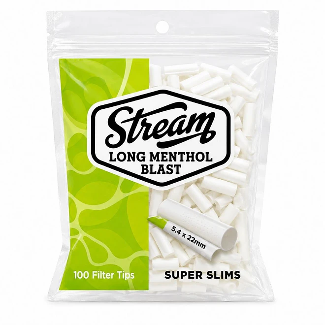 Filtro Stream Super Slim Long Menthol Click 5.4mm 1