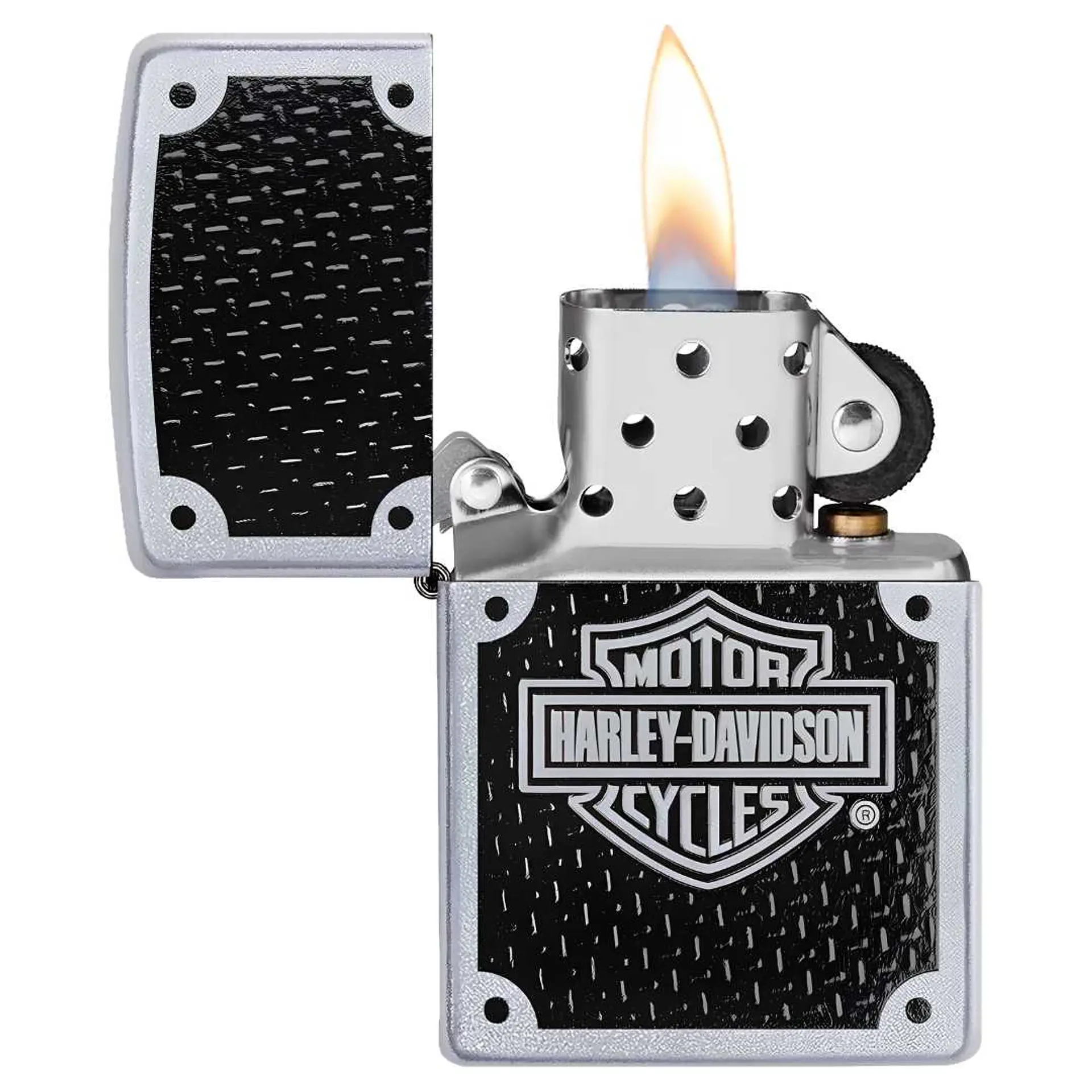 Encendedor Zippo Harley Davidson Carbon Fiber 2