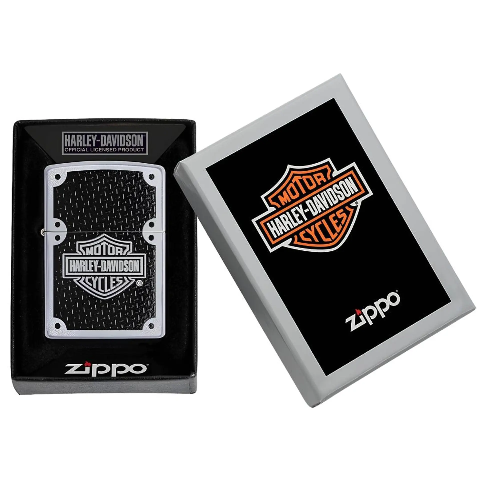 Encendedor Zippo Harley Davidson Carbon Fiber 3