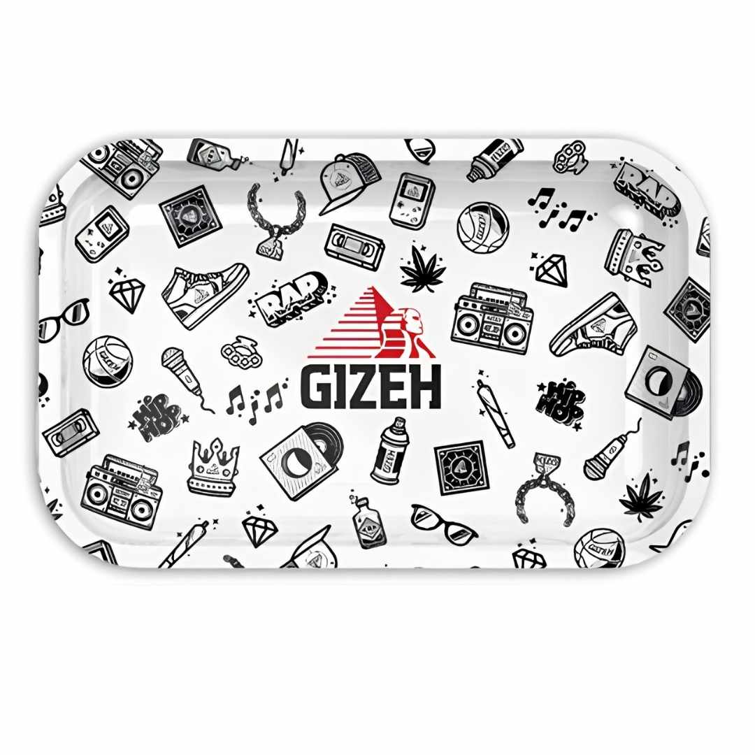 Bandeja Gizeh Metálica Mediana Blanca Music