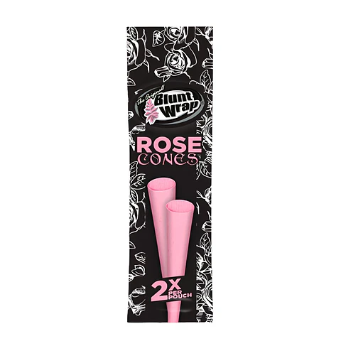 Blunt Wrap Rose Cones x2
