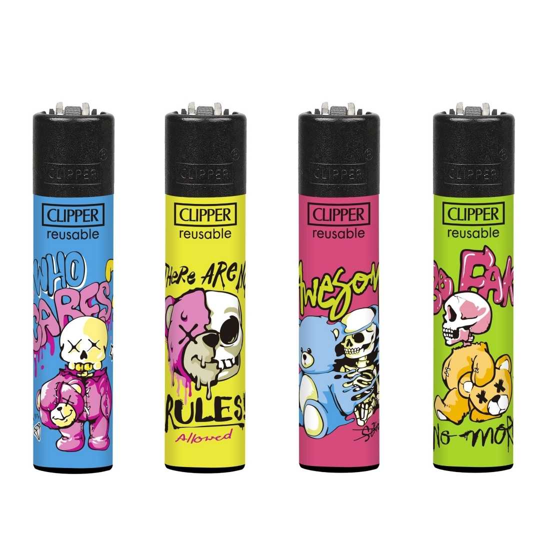 Encendedor Clipper Bear Skulls
