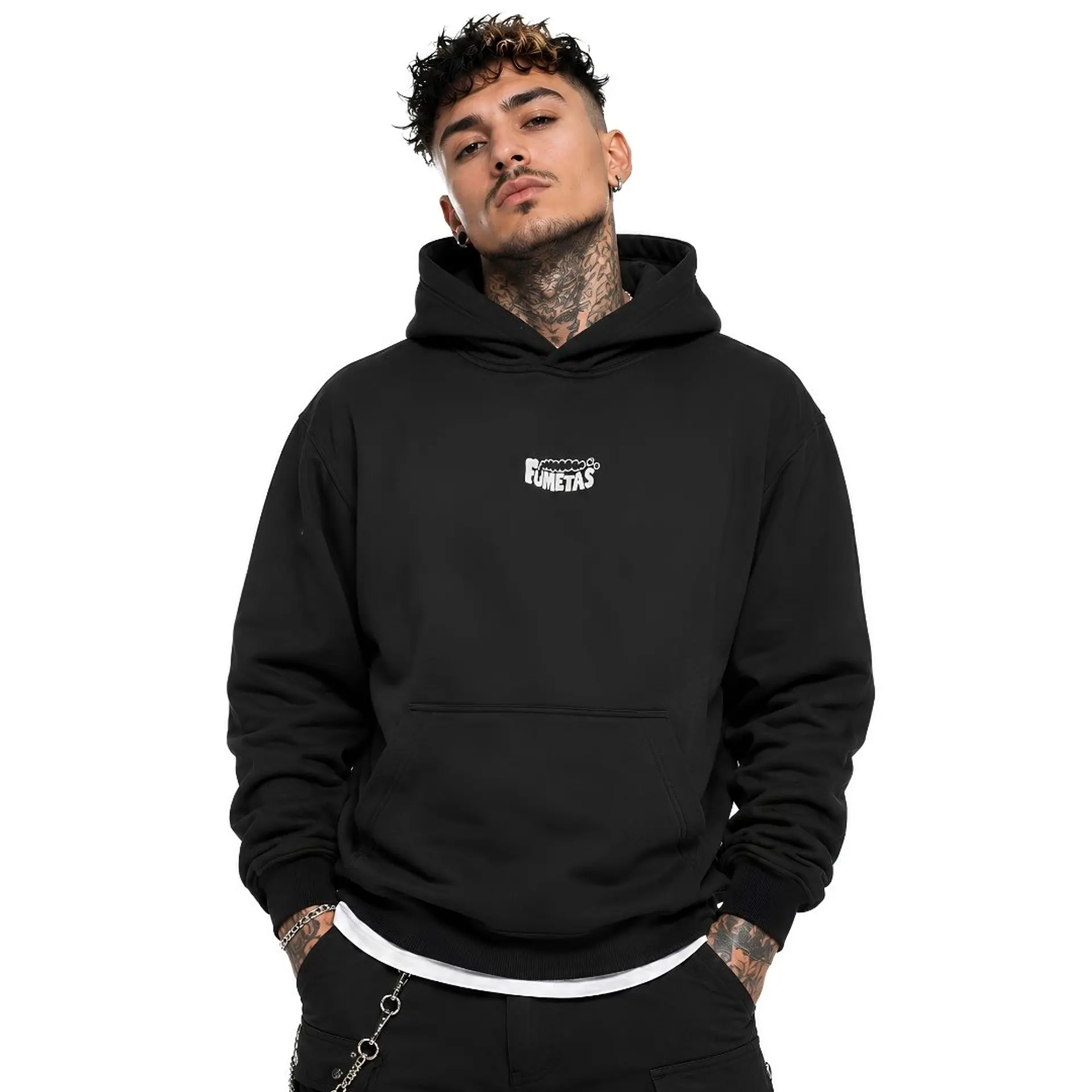 Polerón Hoodie Negro Cogollito Chill - Fumetas x Endless 4