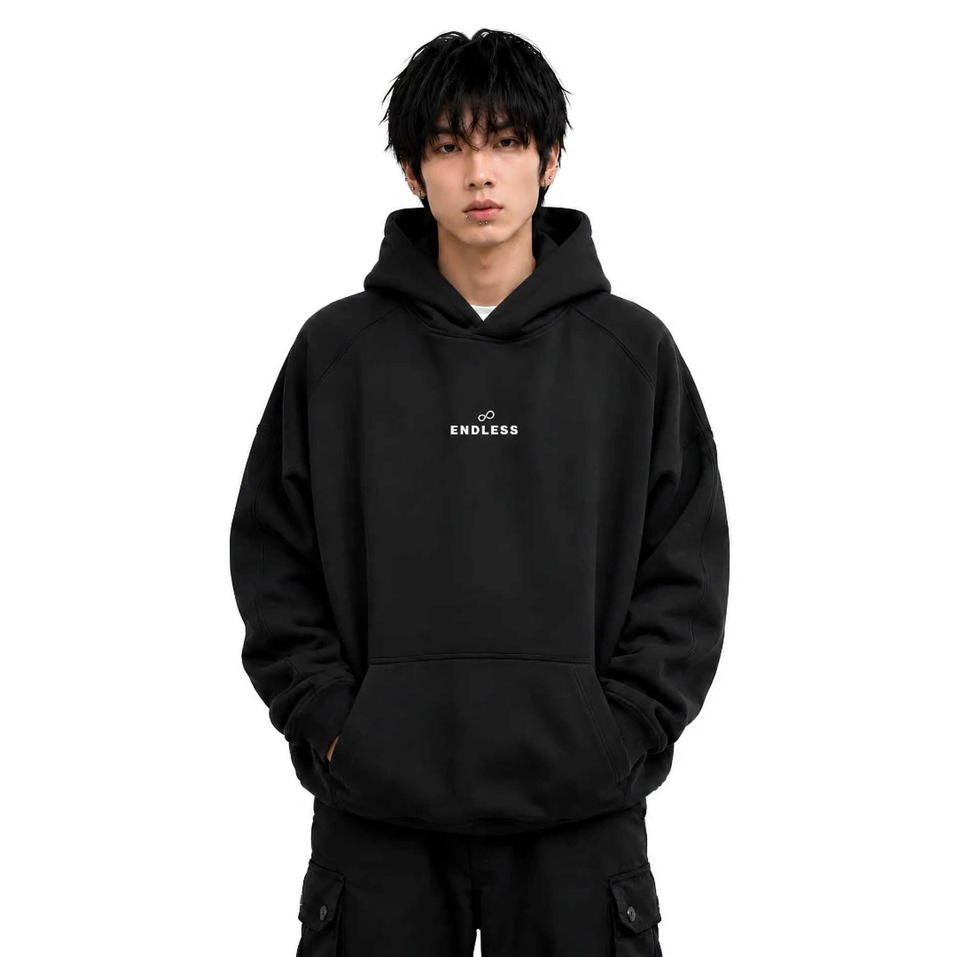 Polerón Hoodie Negro Alien En El Viaje - Fumetas x Endless 2