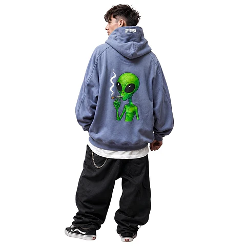 Polerón Hoodie Gris Alien En El Viaje - Fumetas x Endless
