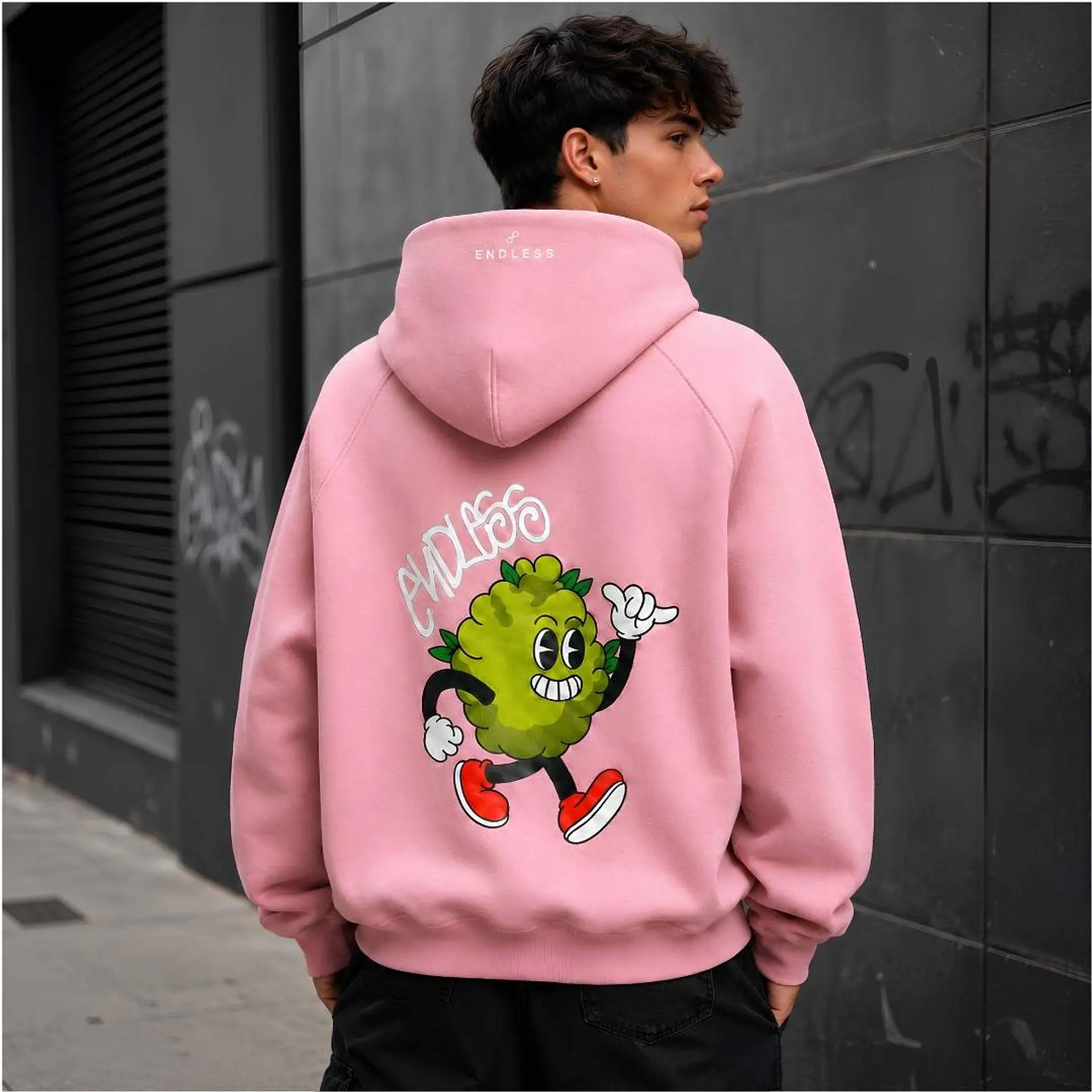 Polerón Hoodie Rosado Cogollito Chill - Fumetas x Endless 4