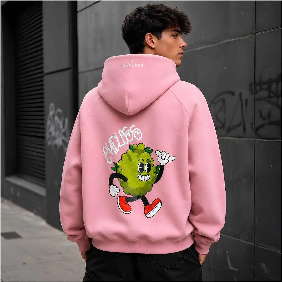 Polerón Hoodie Rosado Cogollito Chill - Fumetas x Endless 4