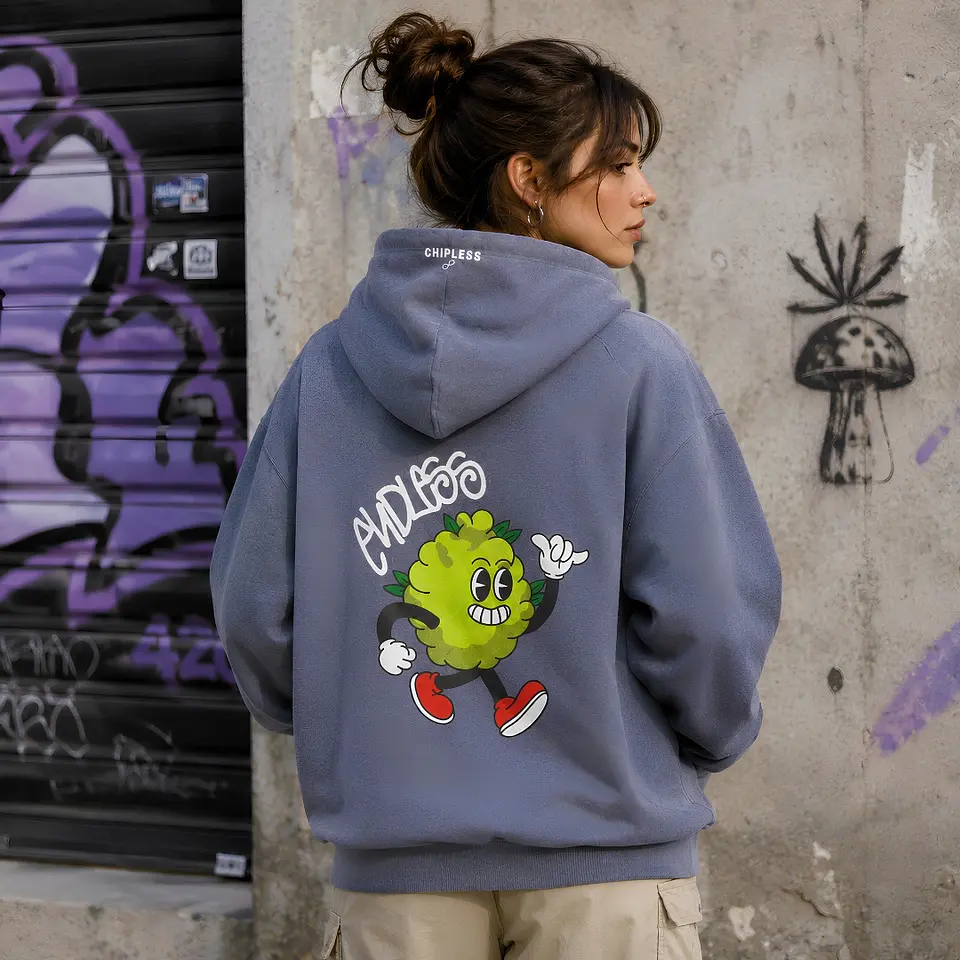 Polerón Hoodie Gris Cogollito Chill - Fumetas x Endless 4