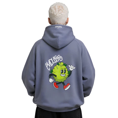 Polerón Hoodie Gris Cogollito Chill - Fumetas x Endless