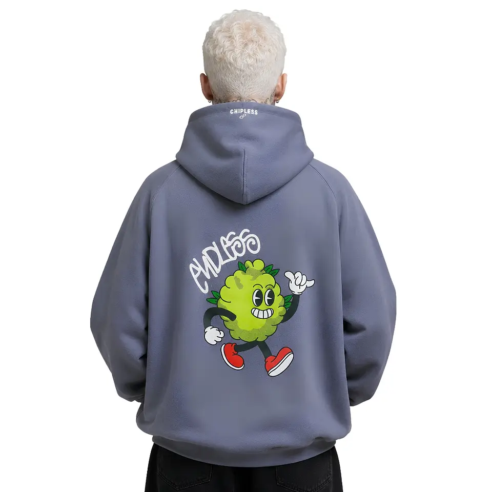 Polerón Hoodie Gris Cogollito Chill - Fumetas x Endless 1