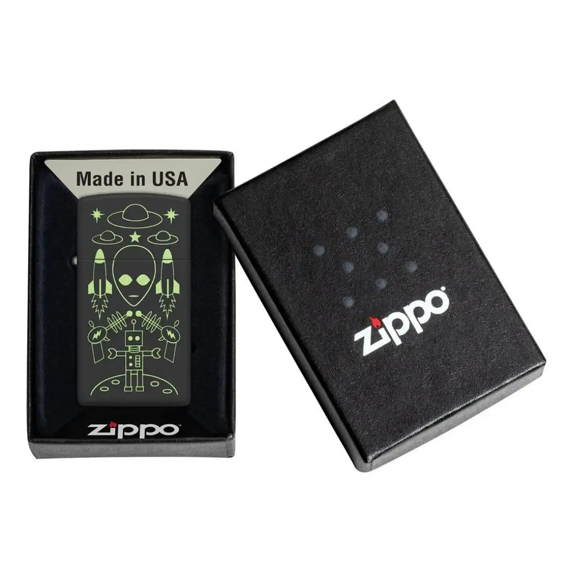 Encendedor Zippo Slim Alien Design  3