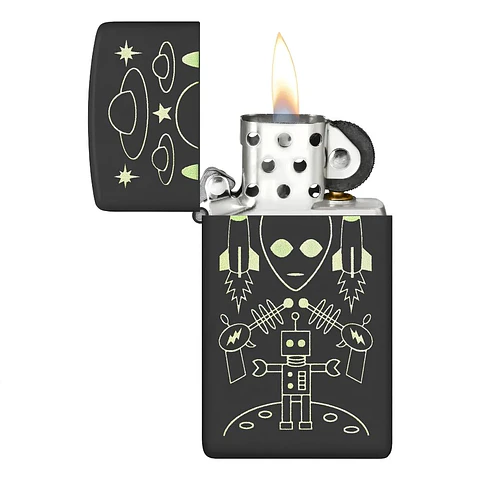Encendedor Zippo Slim Alien Design 