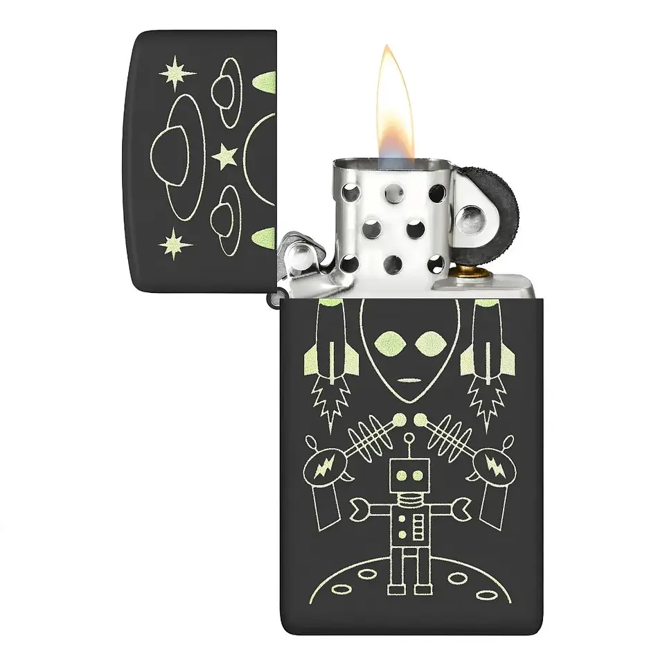 Encendedor Zippo Slim Alien Design  2