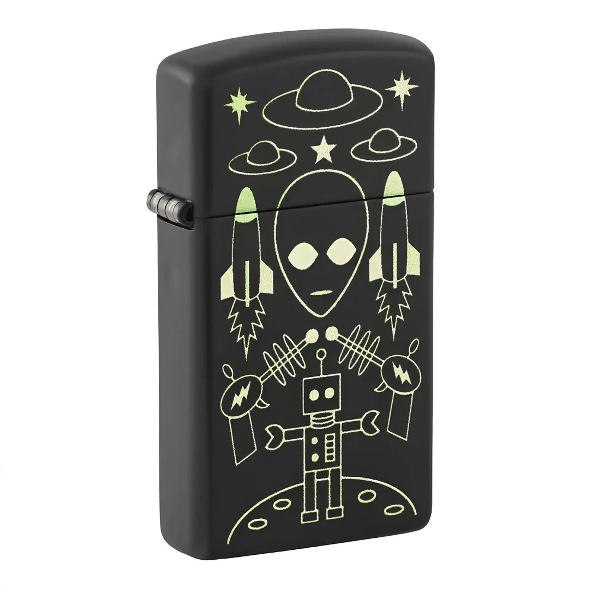 Encendedor Zippo Slim Alien Design  4